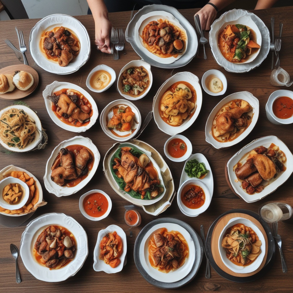 Delicious family meal